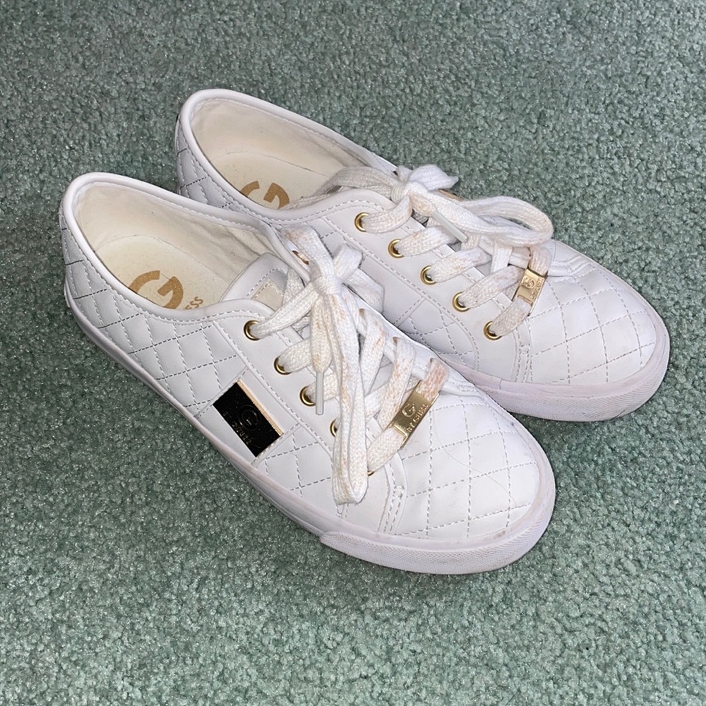 Guess white shoes size 7
